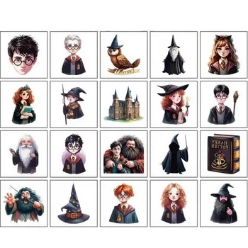 Дитячі тимчасові тату "Гаррі Поттер та інші" Potter-mini-tattoo-20 5х5 см