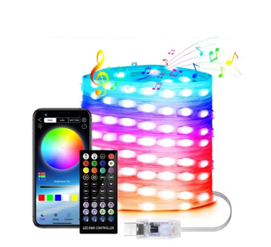 Гирлянда Уличные огни 3M Smart Bluetooth App Control светодиодная LED