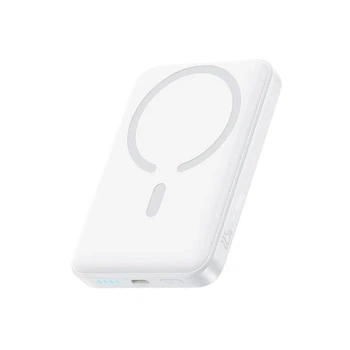 Ультрамини магнитный повербанк MagSafe Baseus EnerFill FM11 Magnetic Power Bank 10000mAh 22.5W Type-C/Qi белый