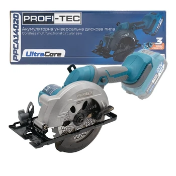 Акумуляторна універсальна дискова пила PROFI-TEC PPCA14020 UltraCore (без акумулятора та зарядного пристрою) (007503)