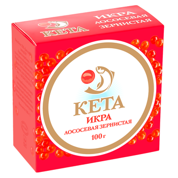 Икра лососевая Кеты 100г