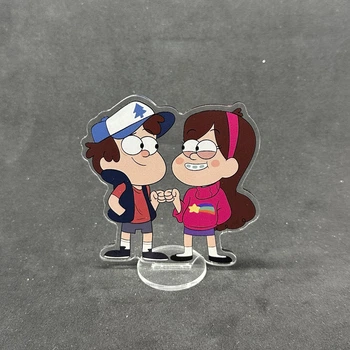 Акриловая коллекционная фигурка Chibi Гравити Фолз Диппер и Мэйбл 10 cм
