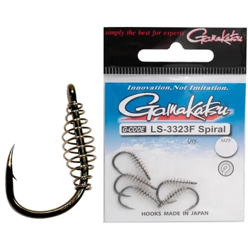 Крючок Gamakatsu LS-3323F Spiral N/L Black 010