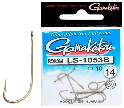 Крючок Gamakatsu LS-1053B N/L Bronze 018 sizes 10шт.
