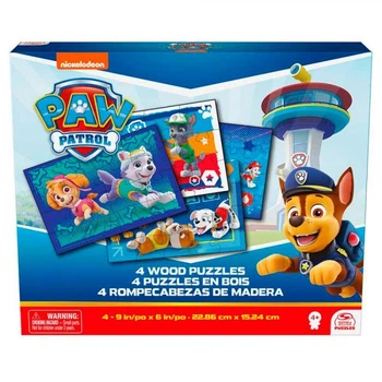 Пазл деревянный Paw Patrol 4в1 23x15 см (SM98490/6066803)