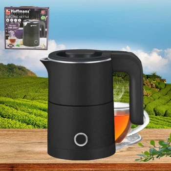 Чайник електричний 0,8л Hoffmans Electronics HM-2561 Електрочайник для дому 1000W Чорний