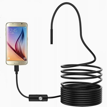 Эндоскоп 5м IP67 USB CMOS 640x480 30 кадров в секунду для телефона мини камера бороскоп