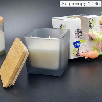 Аромасвеча в стакане с крышкой, 160г с запахом Dark blackberry (Черной ежевики) 26час горения, свеча Bispol