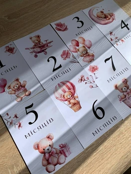 Картки для фотосесії новонароджених фотокартки