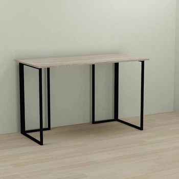 Письмовий стіл Ferrum-decor Ханна 75x100x60 чорний ДСП Дуб Сонома 16мм (FRD-103472)