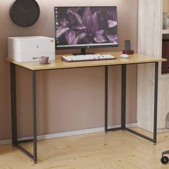 Комп'ютерний стіл Ferrum-decor Ханна 76x140x60 чорний ДСП Дуб Артизан 32мм (FRD-106237)