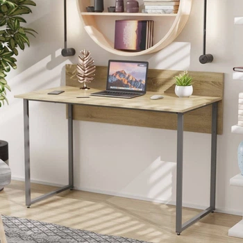 Письменный стол Ferrum-decor Скай 75x120x70 серый ДСП Дуб Сонома 16мм (FRD-101572)
