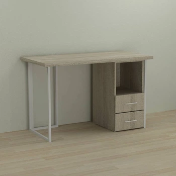 Письмовий стіл Ferrum-decor Отто 76x120x60 білий ДСП Дуб Сонома 32мм (FRD-101027)