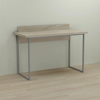 Письменный стол Ferrum-decor Скай 76x120x60 серый ДСП Дуб Сонома 32мм (FRD-101547)