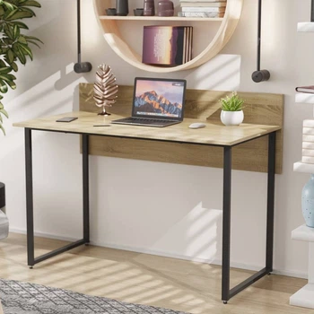 Письменный стол Ferrum-decor Скай 75x100x70 черный ДСП Дуб Сонома 16мм (FRD-103642)