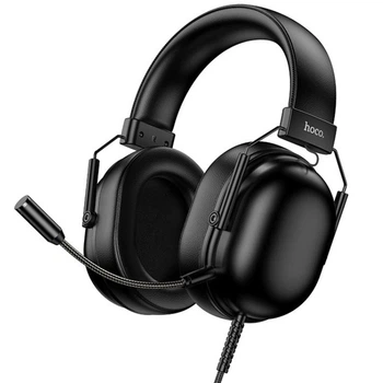 Ігрові навушники Hoco W113 2М 3.5 мм (mini-Jack) USB повнорозмірні для ПК/ноутбука з пультом регулювання гучності та мікрофону Чорний