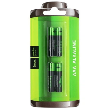 Батарейки HOCO Alkaline (LR3) AAA блистер 4шт, Green
