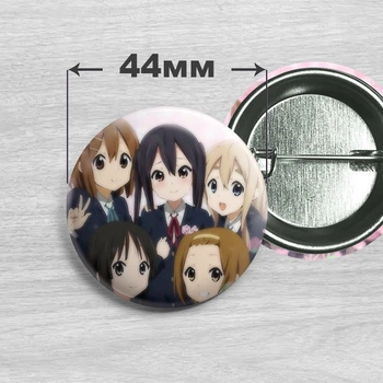 Значок по аниме Кэй-он! / K-On! №3 44мм