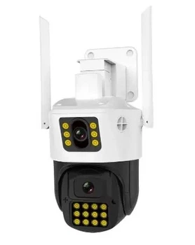 Камера 360 (P12-P6MP)-mpКамера Wifi ptz подвійний уклін 3mp+3mp= 6mp камера +12v2a power *icsee