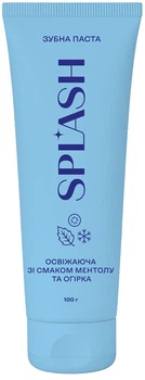 Зубна паста Splash Освіжаюча з відбілюючим ефектом зі смаком ментолу та огірка 100 г (4820266833145)
