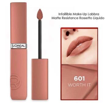 L'Oréal Paris Infaillible Matte Resistance Рідка матова помада для губ No 601 "Worth It"