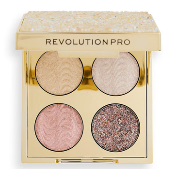 Revolution Pro Crystal Eye Quad Палетка теней "Gold Crystal"