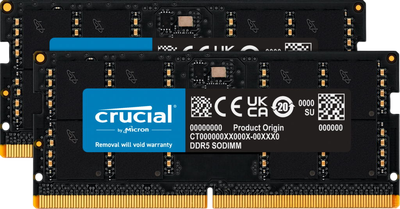 Оперативна пам'ять Crucial 64GB (2x32GB) SODIMM DDR5 5600MHz (CT2K32G56C46S5)