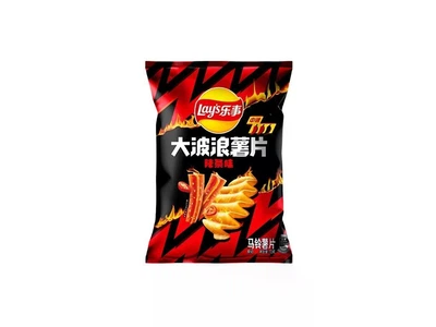 Чіпси Lay's Big Wave Chips Spicy Strips (гострий латьяо) 70 грам