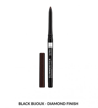 Мерцающий карандаш для глаз Avon Glimmerstick Black Bijoux/Черная бездна