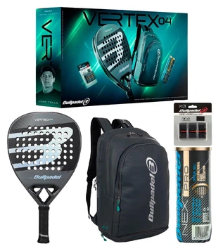 Набор для падела, ракетка для падел-тенниса Bullpadel Vertex 04 Comfort 2026, рюкзак, мячи