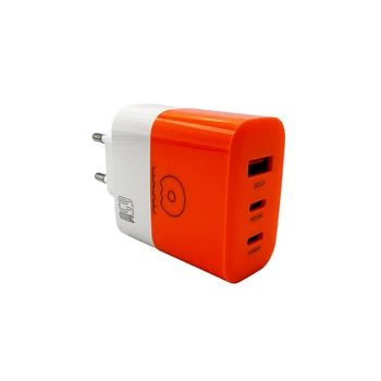 Сетевое зарядное устройство WUW-C215 65W Charger 2 USB C + USB A white black
