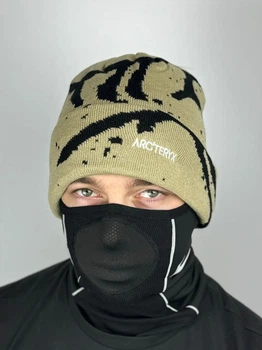 Шапка Arcteryx в коричневом цвете, One size(универсальный размер), унисекс.