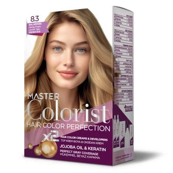 Фарба для волосся Master Colorist8.3 Медова піна, 2x50 мл+2x50 мл+10 мл