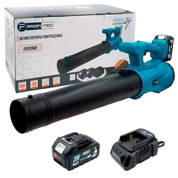 Аккумуляторная воздуходувка PROFI-TEC PLB2036BL POWERLine + 1×PT2040MP 4.0 Ач + зарядное устройство