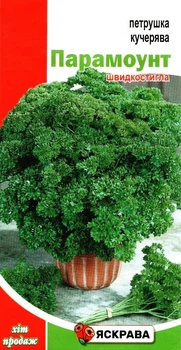 Насіння петрушки кучерявої Парамоунт Яскрава 1г