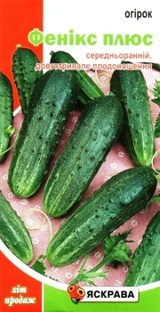 Семена огурца Феникс плюс пчелоопыляемый Яскрава 1г