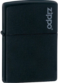Запальничка Zippo Black Matte With Logo (218ZL)
