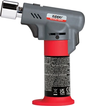 Горелка универсальная на 2 пламени 1300С Zippo Butane Torch турбо синяя желтая пьезо блистер (2007012)