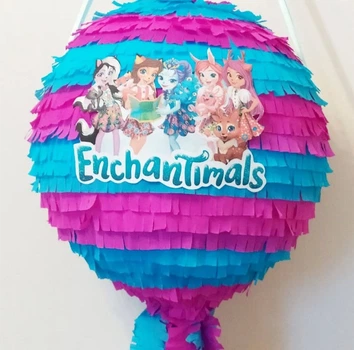 Піньята Enchantimal рожево-блакитна з хвостом 40см