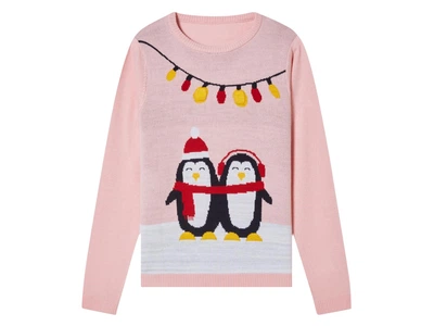 Джемпер с мигающими светодиодами для девочки Pepperts LIDL 472179 158-164 см (12-14 years) Розовый
