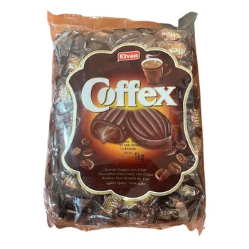 Цукерки Elvan Coffex з кавовою начинкою — 1 кг