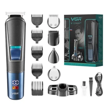 Машинка Для Стрижки Волос Vgr V-108 Триммер Для Стрижки 10 В 1 (282967)