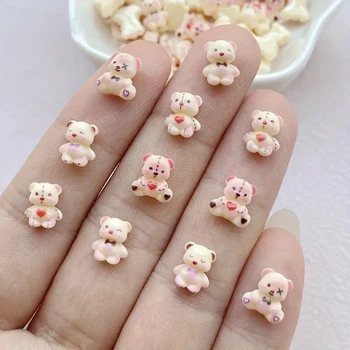 Шармы (фигурки) для ногтей Мишка 8х3 мм (1 шт)