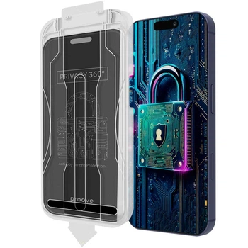 Захисне скло антишпигун Proove Privacy 360 Installation Box iPhone 17 Air з установчим боксом black