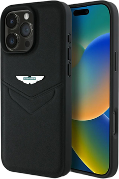 Панель Aston Martin HC Leather Victory Design для Apple iPhone 16 Pro Black (ASHCP16LPVIK)