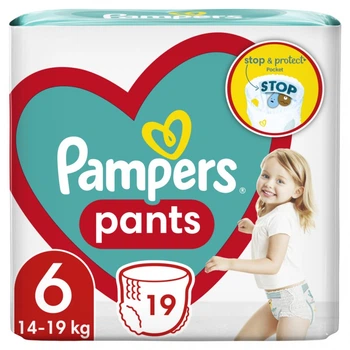 Подгузники Pampers трусики Pants Giant Розмір 6 (14-19 кг) 19 шт (8006540067802) (7286)
