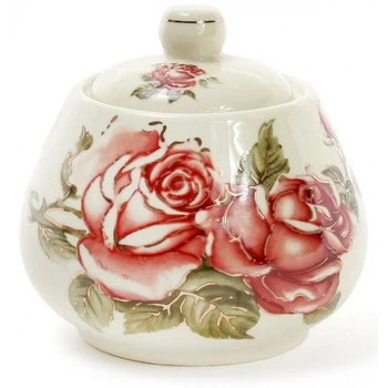Цукорниця Cream Rose "Корейська Роза" 300мл, порцелянова (5258)
