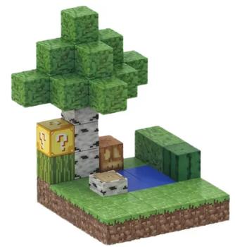 Minecraft магнитный конструктор Magnetic Cube 48 деталей кубики конструкторы для взрослых и детей Майнкрафт маленький лес