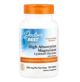 Магній гліцинат Doctor's Best High Absorption Magnesium 100 мг 120 шт