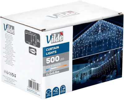 Kurtyna świetlna Vilde 839441 zewnętrzna 500 LED Zimna Biała (5904316479312)